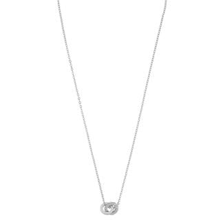 SNÖ of Sweden Connected Pendant Necklace Silver/Clear 42cm