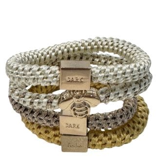 DARK Fat Hair Ties Combo Yellow Mix 4pcs