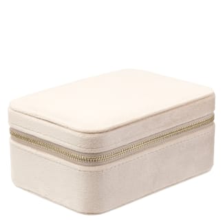 DARK Velvet Jewellery Box Dark Sand