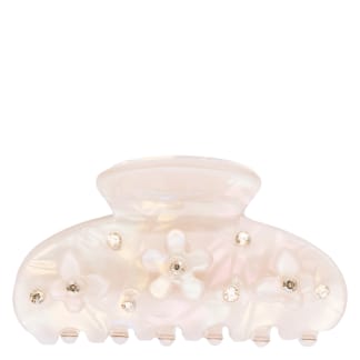 DARK Flower & Butterfly Hair Claw Small Sand