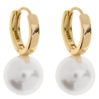 Timi Of Sweden Essie Pearl Hoop Earrings
