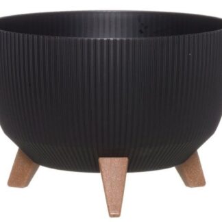 4Living Roma Line ECO jalallinen ruukku Ø33 cm musta