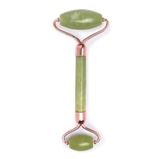 Earth Harbor Island Jade Rose Gold Gemstone Facial Roller