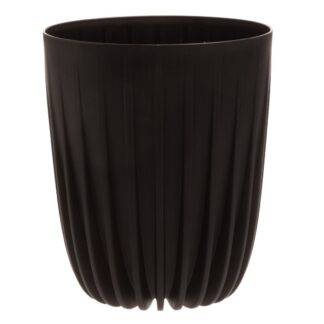 4Living Mira ECO ruukku puukomposiitti Ø25 cm musta