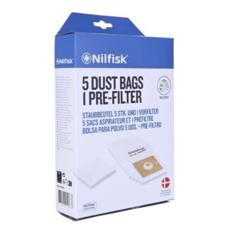 Nilfisk pölynimuripussit One-, Go- ja Coupé-malleille - 5 kpl