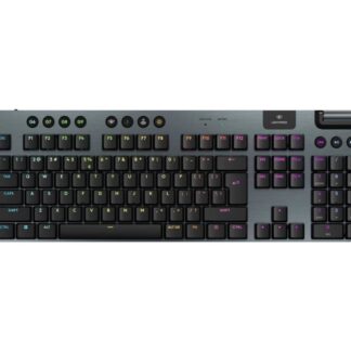 Logitech G G915 X - Näppäimistö - LIGHTSPEED - taustavalaistu - langaton - 2,4 GHz, Bluetooth, USB - QWERTY - US International - näppäinliitin: GL Clicky - musta