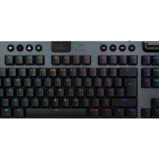 Logitech G G915 X - Näppäimistö - LIGHTSPEED - TKL - taustavalaistu - langaton - Bluetooth 5.0, 2,4 GHz, USB - QWERTY - Pohjoismainen (tanska/suomi/norja/ruotsi) - avainliitin: GL Linear - musta