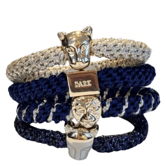 DARK Fat Hair Ties Combo Midnight Blue Mix 4pcs