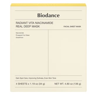 Biodance Radiant Vita Niacinamide Real Deep Mask 4pcs