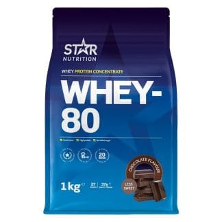 Star Nutrition Whey-80 Chocolate Less Sweet 1000g