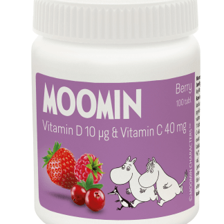 Moomin C+D-vitamin Berry purutabl 100 kpl