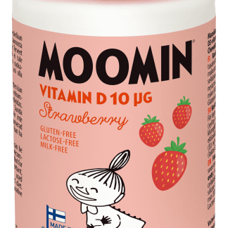 Moomin Vitamin D strawberry 100 tablettia