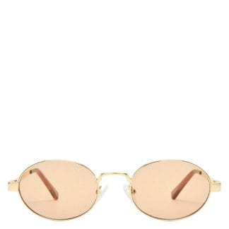 Le Specs Poseidon Deux Gold With Tan Tint