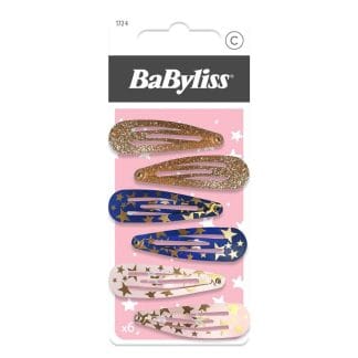 BaByliss Accessories Party Hair Clips for Kids 6 kpl