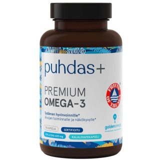 Puhdas+ Premium Omega-3 600 mg 90 kaps
