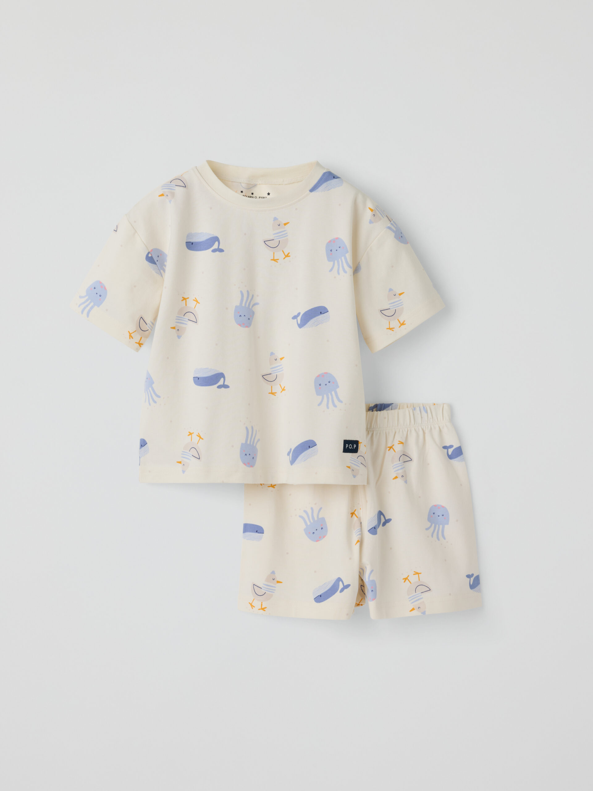 Lyhythihainen pyjama kalat