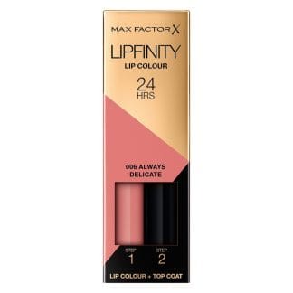Max Factor Lipfinity Lip Color 2,3 ml + 1,9 g – 006 Always Delica