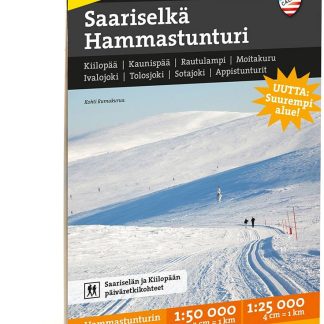 Calazo Saariselkä Hammastunturi Tyvek retkeilykartta, suomi