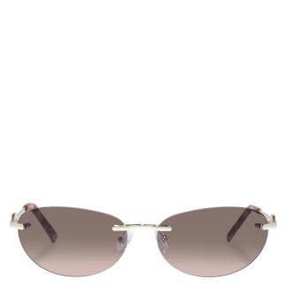 Le Specs Slinky Bright Gold With Smoke Gradient Lens