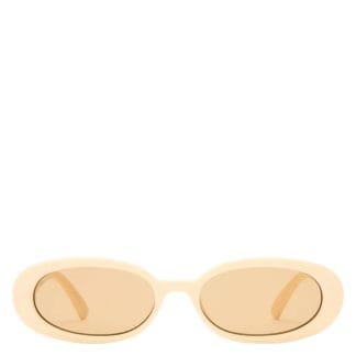 Le Specs Outta Love Ecru With Light Brown Mono Lens