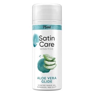 Gillette Satin Care Shaving Gel Sensitive Aloe Vera Glide 75ml