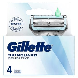 Gillette SkinGuard Sensitive Blade Refills for Men 4 Blades