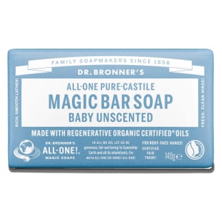 Dr. Bronner All One Unscented Baby Mild Pure Castile Bar Soap 140