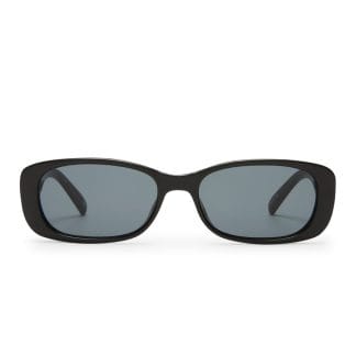 Le Specs Unreal Shiny Black With Smoke Mono Lens