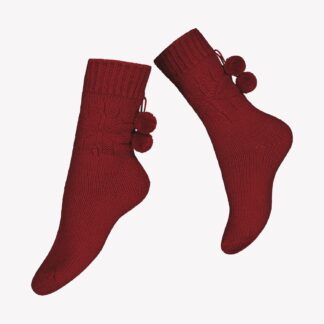 Nanso MIRIAM WOOL nilkkasukat - punainen