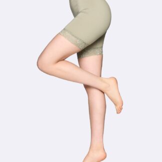Nanso SEAMLESS LACE SHORT leggingsit - vihreä