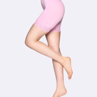 Nanso SEAMLESS LACE SHORT leggingsit - vaaleanpunainen