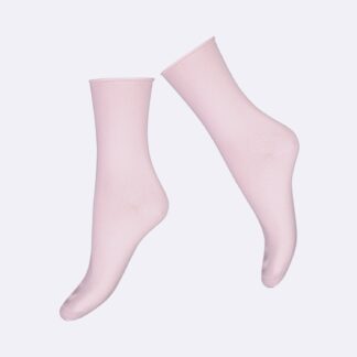 Nanso COTTON COMFORT CUFF nilkkasukat - vaaleanpunainen
