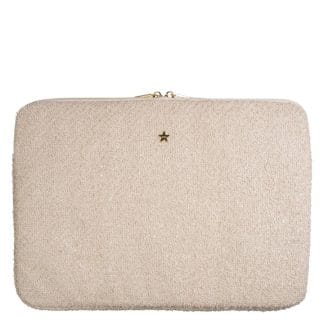 DARK Tweed Mac Cover Sand