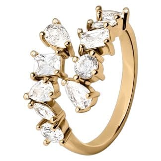 Muli Collection Adjustable Lithe Ring Gold