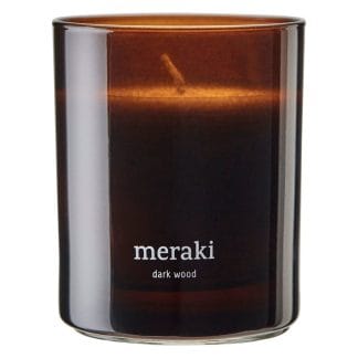 Meraki Scented Candle Dark Wood 200g