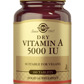 Solgar A-vitamiini 5000 IU (retinyylipalmitaatti) 100 tabl 100 tabl