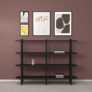 Askel avohylly 165x35x119 cm hiili