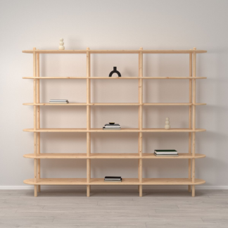 Askel avohylly 230x35x185 cm puuvalmis