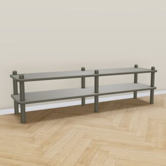 Askel matala tv-taso 138x35x38 cm sammal