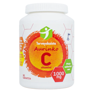 Terveyskaista Aurinko C 1000 mg 90 tabl (pitkävaikutteinen)