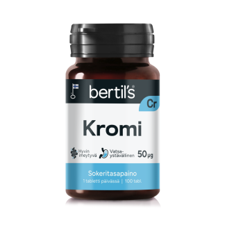 Bertils Kromi (Sokeritasapainon tueksi) tabl