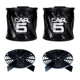 Pesuämpäri CAR5 Collapsible, 15 l, 2 kpl + hiekanerottimet