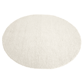 Finarte Nirvana villamatto 150 cm pyöreä valkoinen