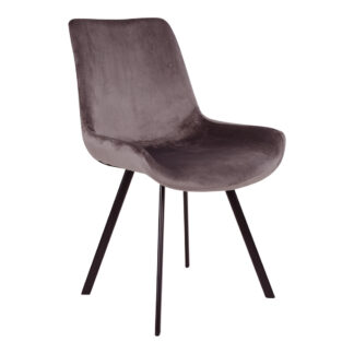 House Nordic Memphis tuoli harmaa sametti