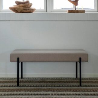 House Nordic Swindon penkki 100x36 cm beige HN1231, mustat jalat