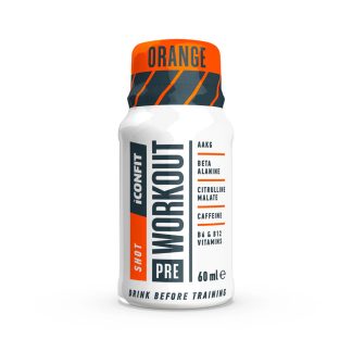 ICONFIT Pre Workout Shot Appelsiini 60 ml 60 ml