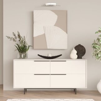 Kuusio senkki 160x45x74 cm valkoinen