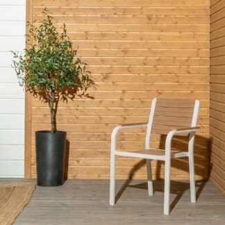 Lumme aintwood tuoli greige/ruskea