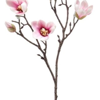 Magnolia oksa tekokasvi 65 cm vaaleanpunainen