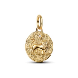 Pandora ME Lion Medallion hela, keltakullattu, 763974C01